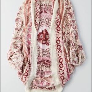 Price flexible! American Eagle printed kimono