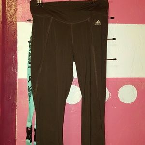 Adidas brown athletic leggings