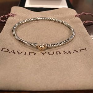 Authentic David Yurman cable heart bracelet