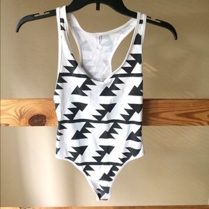 AA Black and White Body Suit
