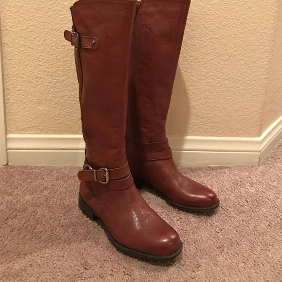 Naturalized knee high boots