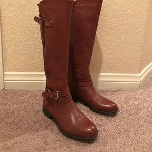 Naturalized knee high boots