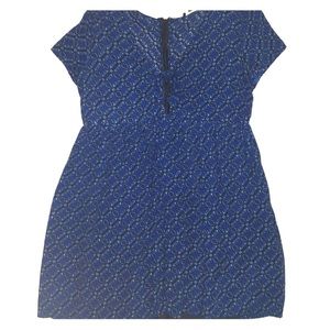 Blue patterned dress