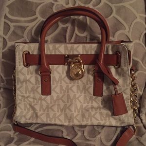 Michael Kors Hamilton MK Logo Satchel