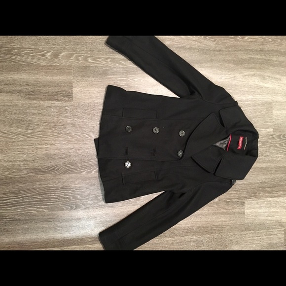 Timeless Black Peacoat