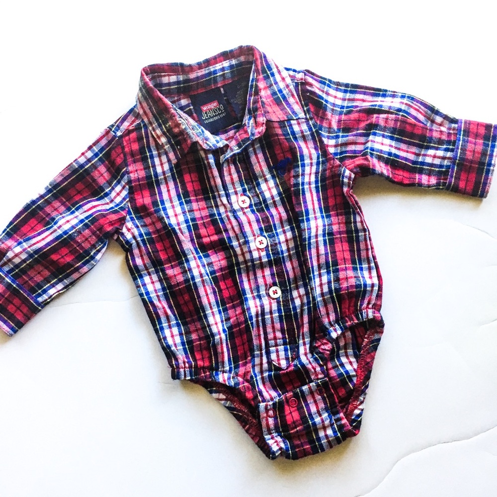 Wranglers Plaid Button Up
