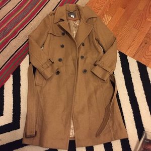 JCrew wool cashmere trench coat