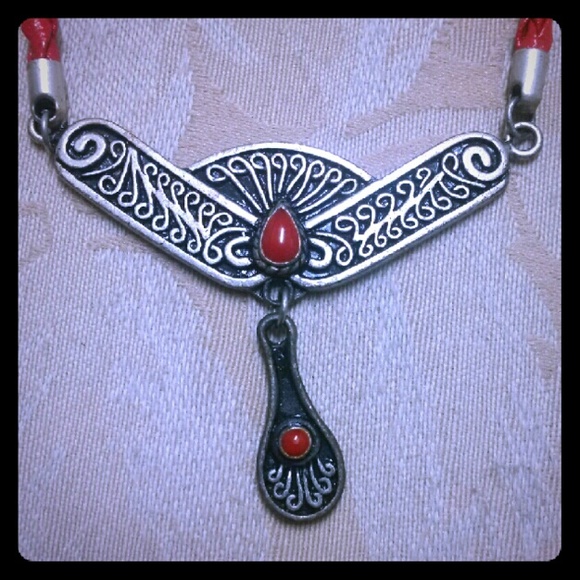 Beautiful Red Choker.