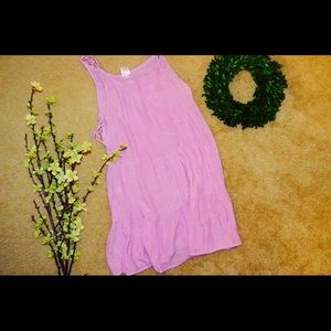 Purple Tie Dress/ Coverup