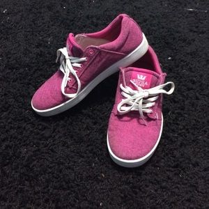 Pink Supra shoes