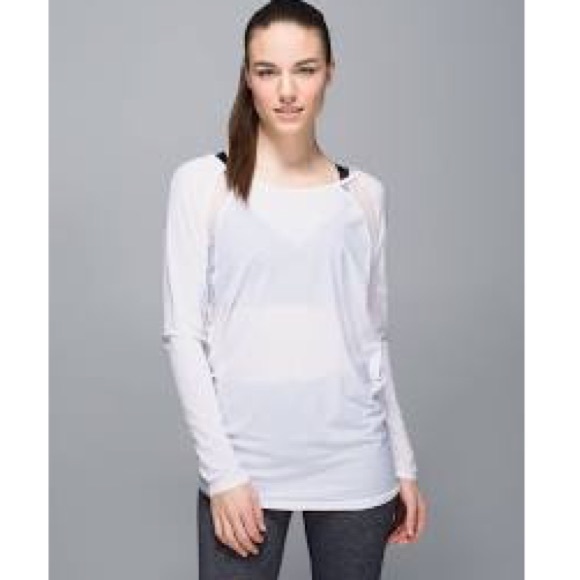 lululemon white long sleeve top
