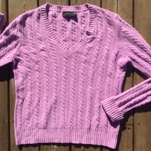 THE LIMITED Cashmere/Wool Cable Knit in Lilac