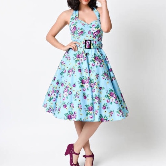 Hell Bunny May Day pinup dress floral