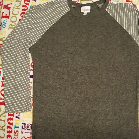 Lularoe Randy shirt long sleeves grey