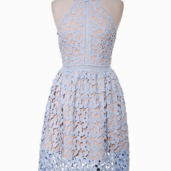 Libby Simone Halter Crochet Dress