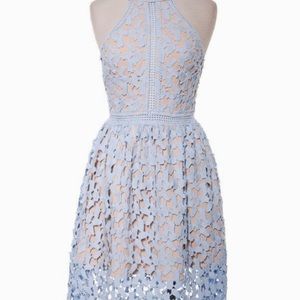 Libby Simone Halter Crochet Dress