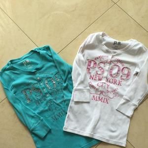 Two PS Aeropostale thermal shirts
