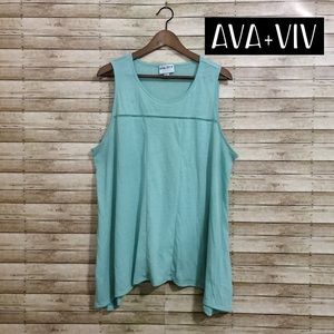 Ava+Viv Sharkbite Top w/pretty detail