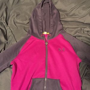 Under armour zip up sweatshirt