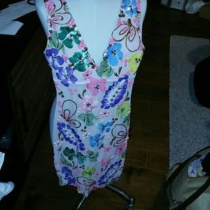 Holt maison deluxe pink mini dress