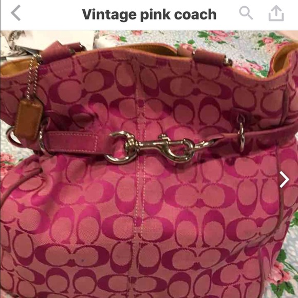 Vintage pink coach
