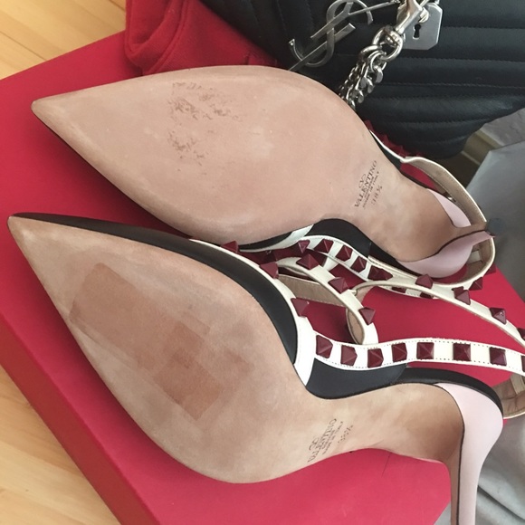 🎉SOLD🎉Valentino rockstud ankle strap heels - Picture 3 of 4
