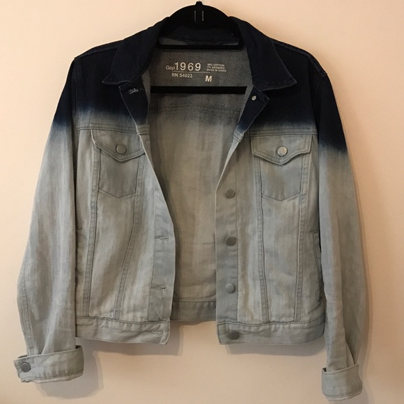 Gap ombré medium Denim jean jacket - Picture 1 of 3