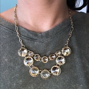 Gold statement necklace