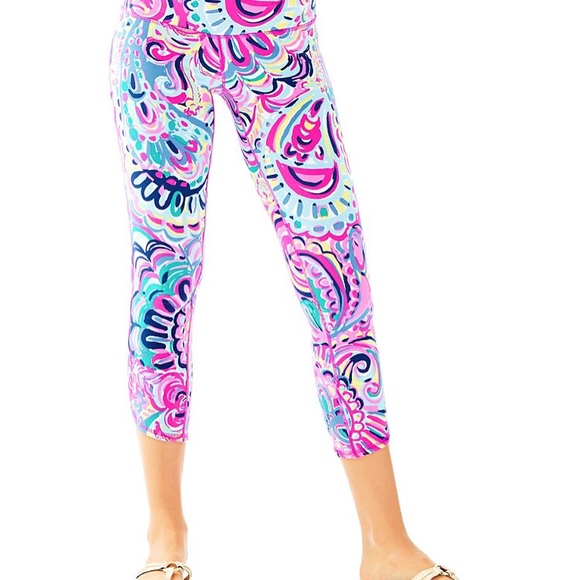 NWT Lilly Pulitzer Psychedelic Sunshine Legging-XS