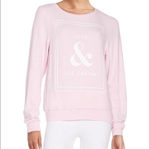 Wildfox love and ice cream baggy beach jumper