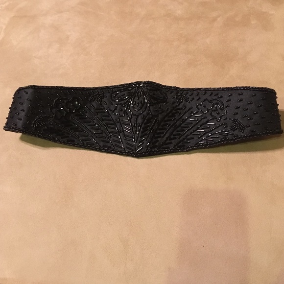 black beaded belt