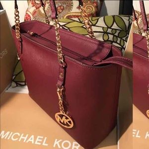 NWT MICHAEL KORS JET SET CHAIN TOTE