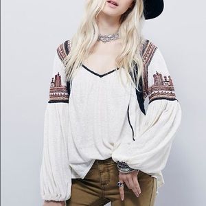 Free people snow kisses blouse