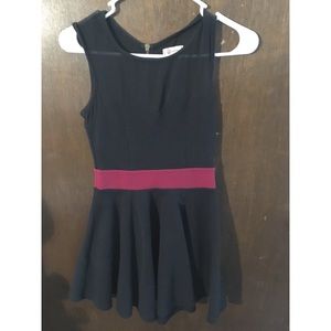 Little Black Dress with Little Red Stripe