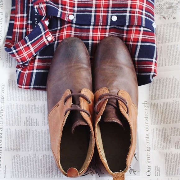 Menswear oxfords brown || leather loafers