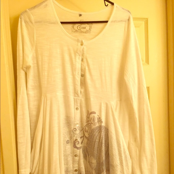 Xl tunic with pockets, cute hot air balloon design
