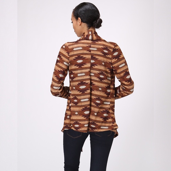 Brown Aztec Cardigan (Runs Small) - Picture 3 of 4