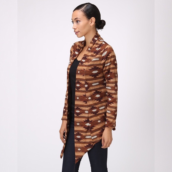 Brown Aztec Cardigan (Runs Small) - Picture 2 of 4