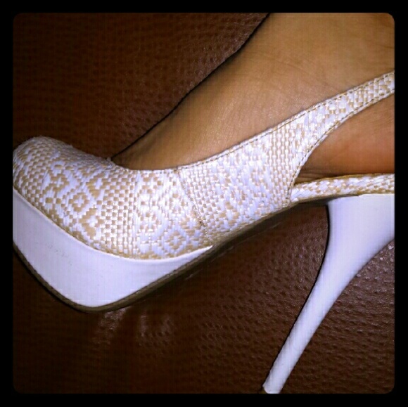 Bamboo Sling Back Pumps