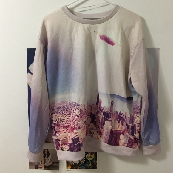 Pull and Bear UFO Jumper Crew Neck Sweater
