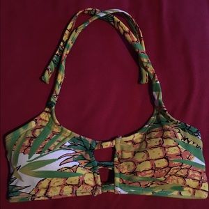 Midori pineapple bikini top size small