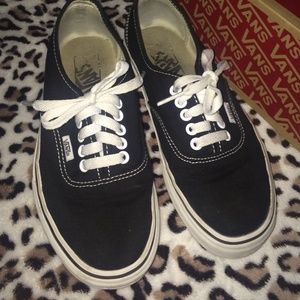 Black and white vans