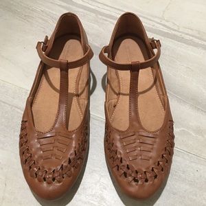 Zara Girls Camel Mules - Boho Chic - Size 37
