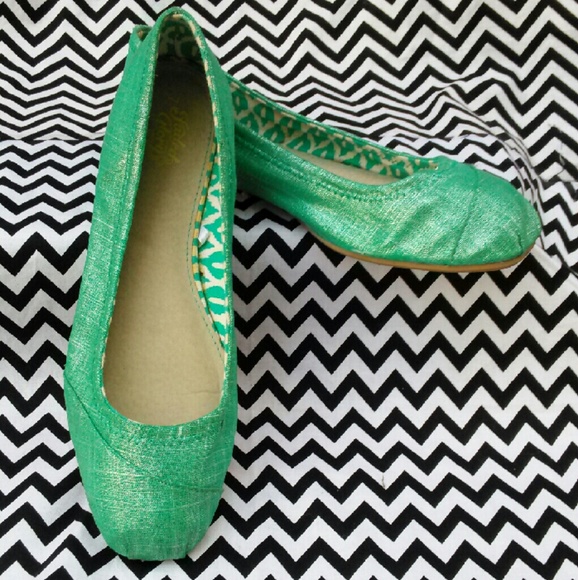 Seafoam green flats