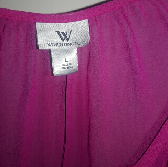 Ladies Worthington career blouse with camisole - Picture 3 of 3