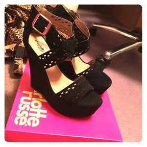 Charlotte Russe black wedges