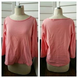 Chico's Peach 3/4 Sleeve Tee