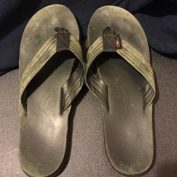 Black leather Rainbows
