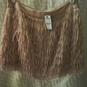 Express fringe skirt