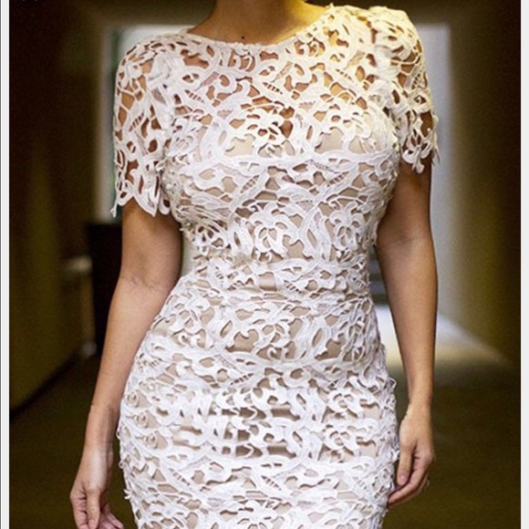White lace dress